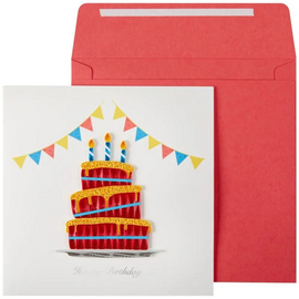 NIQUEA.D BY AVANTI Card - Red Cake Birthday