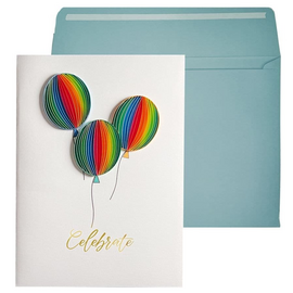 NIQUEA.D BY AVANTI Card - Birthday Balloons Quilled
