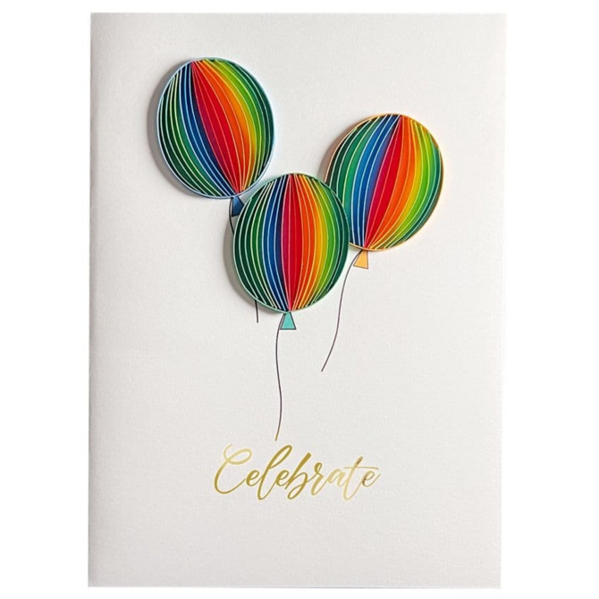 NIQUEA.D BY AVANTI Card - Birthday Balloons Quilled