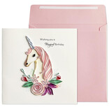 NIQUEA.D BY AVANTI Card - Unicorn Head Quilled