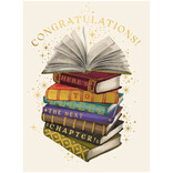 NOTES & QUERIES INC Card - Mini/Congrats/Next Chaper/Books