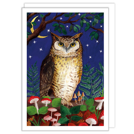 NOTES & QUERIES INC Card - Woodland Owl