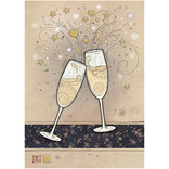 NOTES & QUERIES INC Card - Champagne Glasses