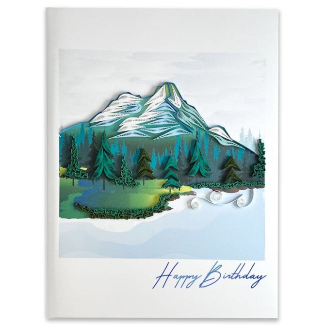 NIQUEA.D BY AVANTI Card - Bday Mountain Quilled