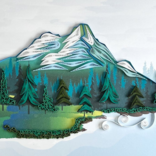 NIQUEA.D BY AVANTI Card - Bday Mountain Quilled