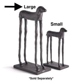 Napa Home & Garden Decor - Dog Tall Black Metal Large