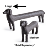 Napa Home & Garden Decor - Large Black Metal Dog
