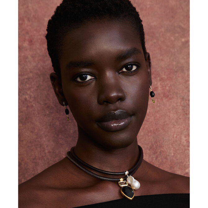 Chan Luu Earring - Black Tourmaline Drops