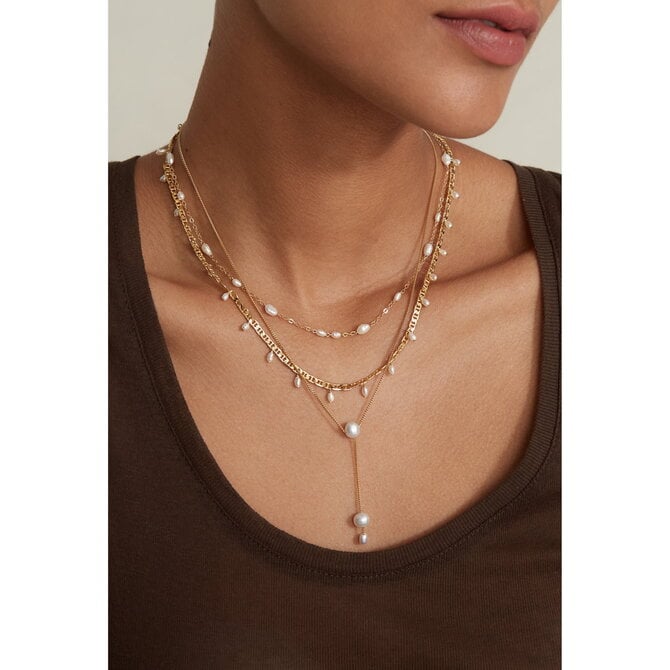 Chan Luu Necklace - Freeform Peacock Pearl/18K GPSS