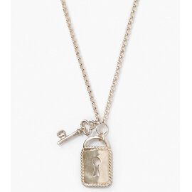 Chan Luu Necklace - Silver Lock & Key
