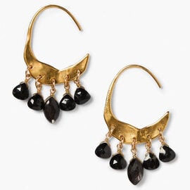 Chan Luu Earring - Black Spinel Bead Dangle