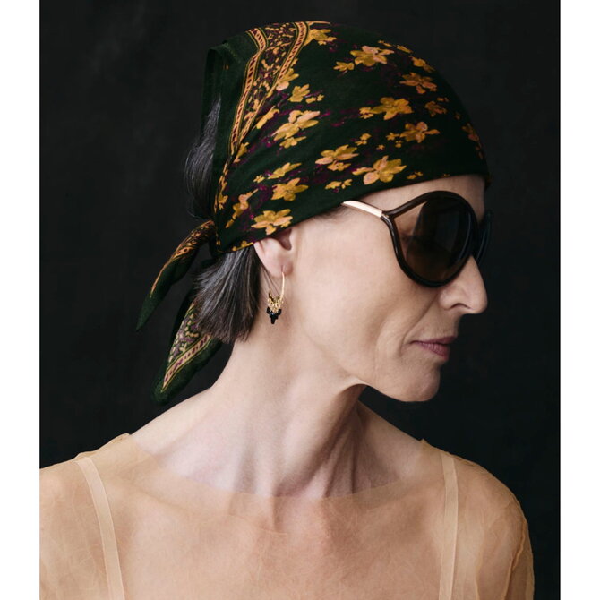 Chan Luu Earring - Black Spinel Bead Dangle