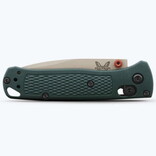 BENCHMADE KNIFE-MINI BUGOUT AXIS DARK GREEN