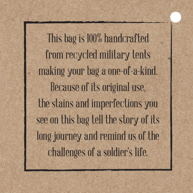 Vintage Addiction Crossbody Bag - Recycled Tent