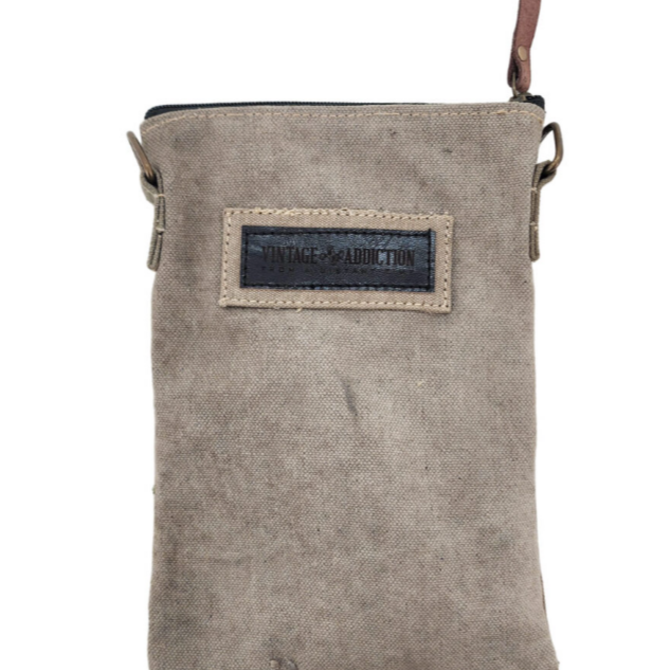 Vintage Addiction Crossbody Bag - Recycled Tent