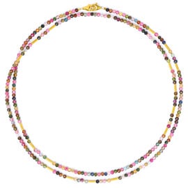 BERND WOLF Necklace - Landelon Tourmaline SS 24K Plated