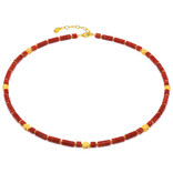 BERND WOLF Necklace - Marie Coral SS 24K Plated