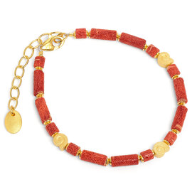 BERND WOLF Bracelet - Marie Coral SS 24K Plated