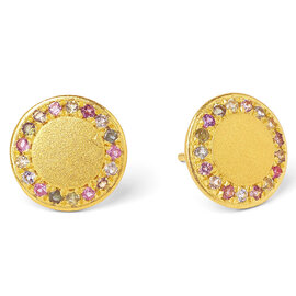 BERND WOLF Earring - Sunto Stud Tourmaline SS 24K Plated