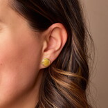 BERND WOLF Earring - Sunto Stud Tourmaline SS 24K Plated