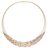 BERND WOLF Necklace - Cilamo Tourmaline SS 24K Plated