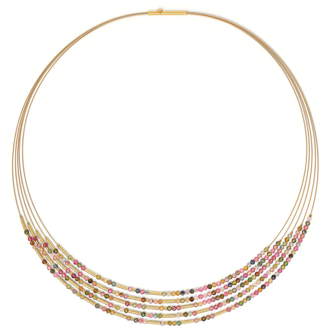 BERND WOLF Necklace - Cilamo Tourmaline SS 24K Plated
