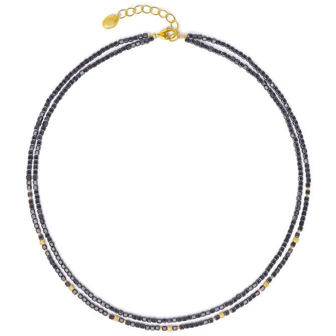 BERND WOLF Necklace - Cusoli Spinel SS 24k Plated
