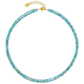 BERND WOLF Necklace - Cusoli Turquoise SS 24K Plated