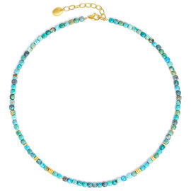 BERND WOLF Necklace - Fabella Turquoise SS 24K Plated
