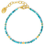 BERND WOLF Bracelet - Cuseni Turquoise SS 24K Plated