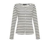 Sanctuary Clothing Top - Ribbed Stripe Button Up