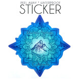 LAURIE LAMBES GREAT STUFF STICKER-MANDALA MANITOU BLUE/GREEN CO