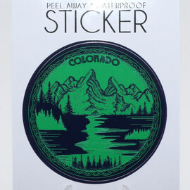 LAURIE LAMBES GREAT STUFF STICKER-MOUNTAIN LAKE JADE COLORADO