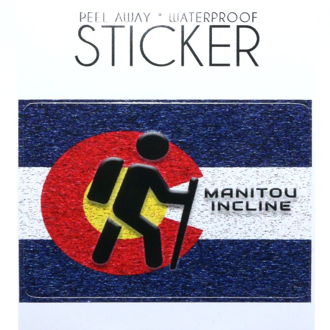 LAURIE LAMBES GREAT STUFF STICKER-MANITOU INCLINE COFLAG