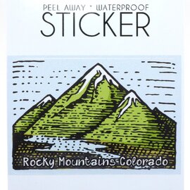 LAURIE LAMBES GREAT STUFF STICKER-3 PEAKS ROCKY MOUNTAIN/CO