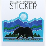 LAURIE LAMBES GREAT STUFF STICKER-ZIG ZAG BEAR MOUNTAINS PIKES PEAK/CO