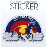 LAURIE LAMBES GREAT STUFF STICKER-UNICORN/RAINBOW COFLAG