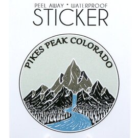 LAURIE LAMBES GREAT STUFF STICKER-MNT WATERFALL PIKES PEAK/CO