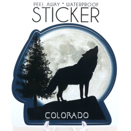 LAURIE LAMBES GREAT STUFF STICKER-WOLF MOON PINE COLORADO