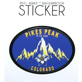 LAURIE LAMBES GREAT STUFF STICKER-COLOUMBINE/MTN PIKES PEAK/CO