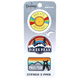 Bumwraps Inc STICKER-SUMMER PIKES PEAK 3PACK