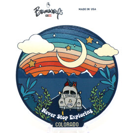 Bumwraps Inc STICKER-NEVER STOP EXPLORING ROUND COLORADO