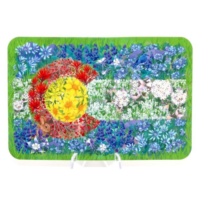 Colorado Sticker Art STKR-WILDFLOWER COFLAG