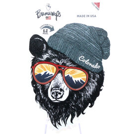 Bumwraps Inc STICKER-MOUNTAIN BEAR/SUNGLASSES CO