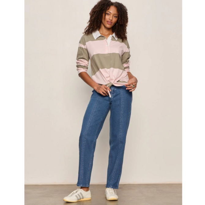 Sanctuary Clothing Tee - Rugby Tie Front