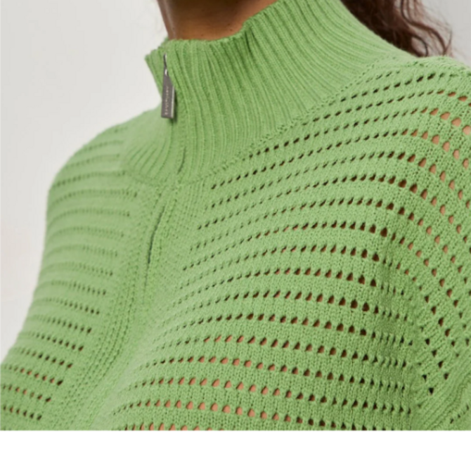 Sanctuary Clothing Sweater - Open Knit 1/2 Zip