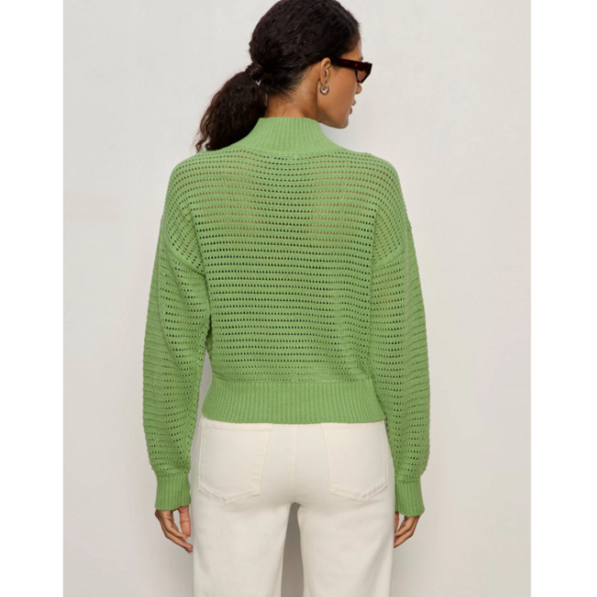 Sanctuary Clothing Sweater - Open Knit 1/2 Zip