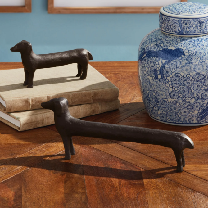 Napa Home & Garden Decor - Dachshund Black Metal Large