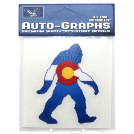 BRASS REMINDERS CO. STICKER-MINI BIGFOOT COLORADO FLAG
