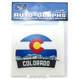 BRASS REMINDERS CO. STICKER-MINI COLORADO SUNSET BADGE CO
